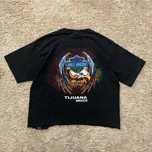 Harley-Davidson Black T-Shirt with Colorful Graphic